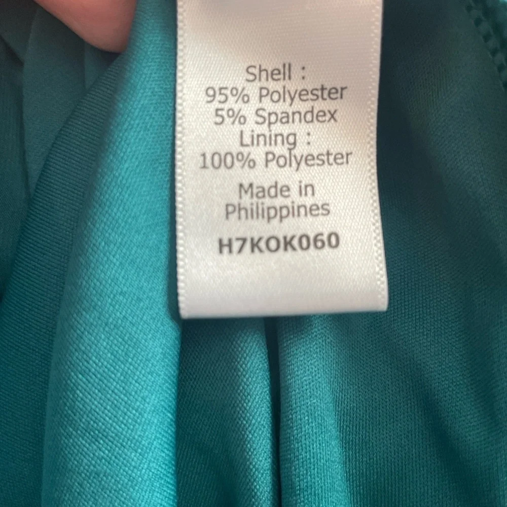 Pixley Emerald Green Twist Front Long Sleeve Dress Size Small